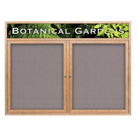 United Visual Products Open Faced Traditional Corkboard, 60x36" UV643A-GOLD-BLSPRU